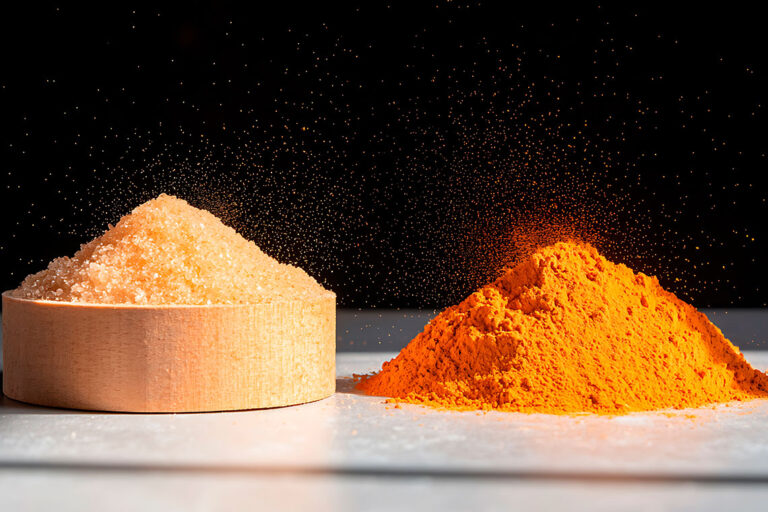 Turmeric and ginger close-up