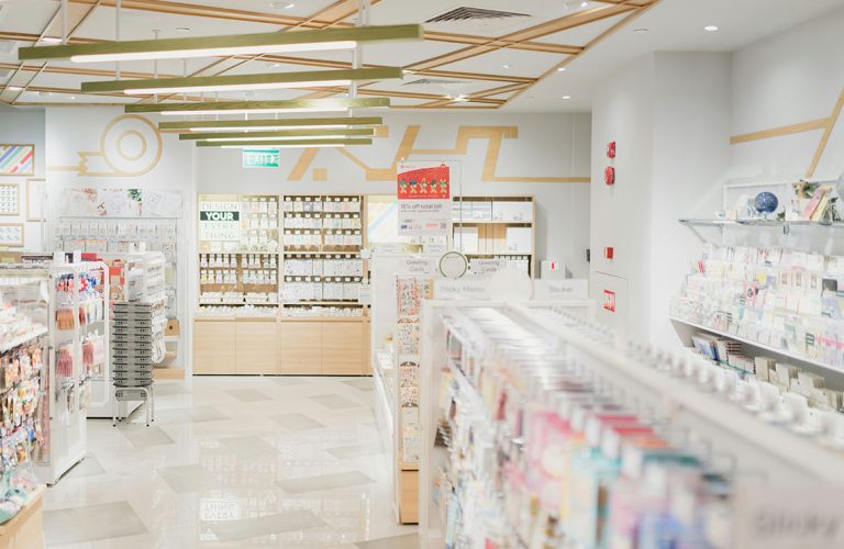 pharmacy counters inside